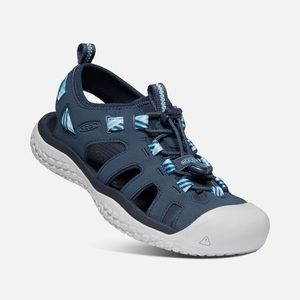 KEEN Women’s SOLR Granola Girl Outdoor Water Sandal in Navy/ Blue Mist